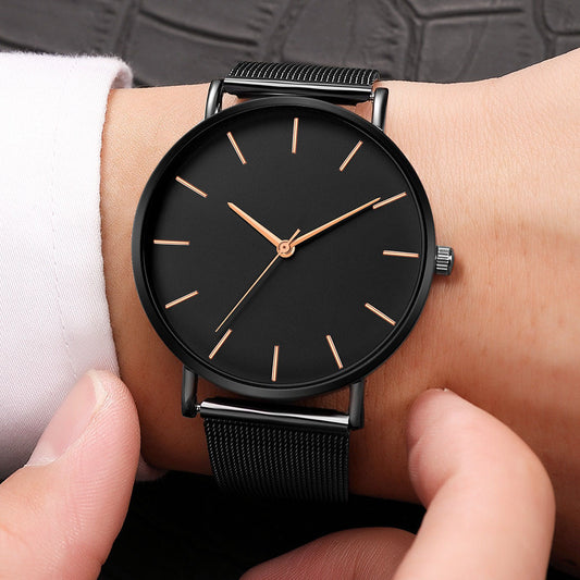 Women's Casual Watch with Ultra-Thin Mesh Belt, Front View